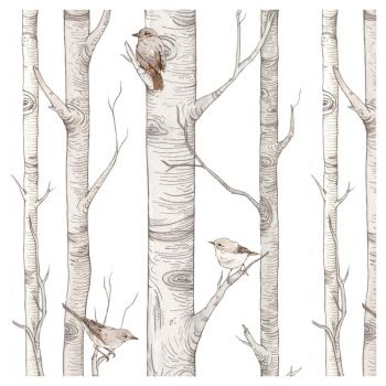 Tapet pentru copii din hârtie 50 cm x 280 cm Scandinavian Forest – Dekornik