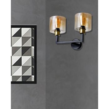 Lampa de perete, Luin, 8317-2A, E27, 60 W, metal
