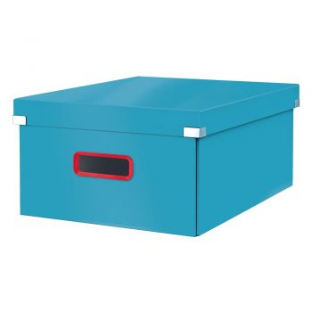 Cutie de depozitare albastră din carton cu capac 48x37x20 cm Click&Store – Leitz