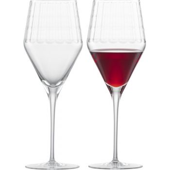 Set 2 pahare vin rosu Zwiesel Glas Bar Premium No.1 Bordeaux design Charles Schumann handmade 453ml