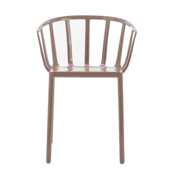 Set 2 scaune Kartell Venice design Philippe Starck gri-maro