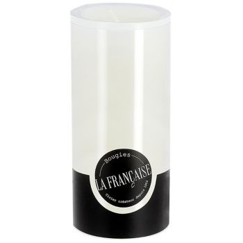 Lumanare La Francaise Colorama Cylindre d 7cm h 15cm 75 ore alb