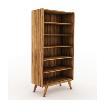 Bibliotecă din lemn de stejar 100x200 cm Retro - The Beds