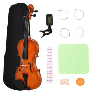 HOMCOM vioara 4/4 pentru adulti, 58,5x21,5x7 cm, portocalie | Aosom Ro