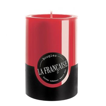 Lumanare La Francaise Colorama Cylindre Timeless d 7cm h 10cm 50 ore rosu