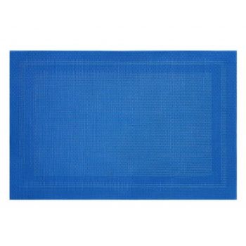 Suport farfurie Velvet, Ambition, 30x45 cm, PVC, albastru