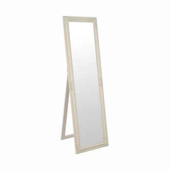 Oglinda cu cadru din lemn culoarea smantanii, MALKIA TIP 12