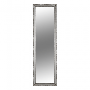 Oglinda cu rama din lemn in culoarea argintie, MALKIA TYP 5