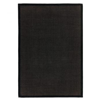 Covor negru 180x120 cm Sisal - Asiatic Carpets