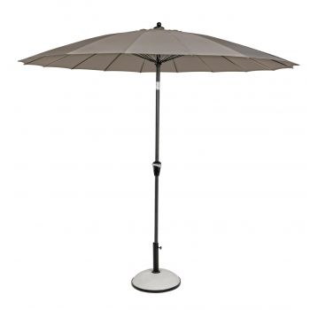 Umbrela pentru gradina / terasa, Atlanta, Bizzotto, Ø 270 cm, stalp Ø 38 mm, aluminiu, grej