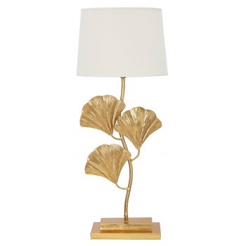 Lampa de masa Glamy, Mauro Ferretti, 1 x E27, 40W, fier/poliester, auriu/alb