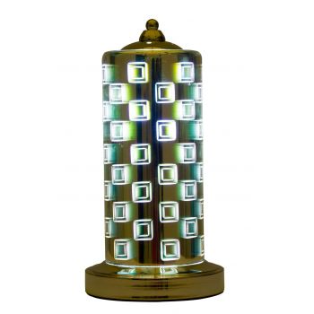 Lampa de masa Lexington 3D -D, Mauro Ferretti, 1 x E14, 40W, Ø 17x34 cm, metal