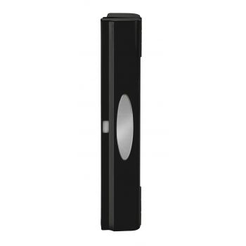 Dispenser pentru folie plastic/aluminiu, Wenko, Perfect Cutter, 32 x 5.2 x 6.7 cm, inox, negru