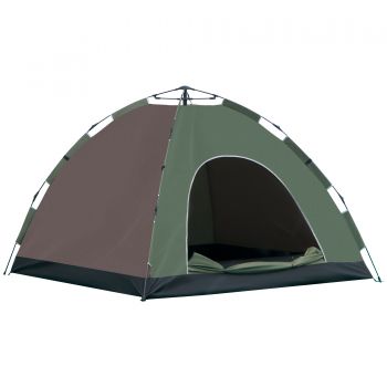 Outsunny Cort Pop-Up Camping 4 Persoane Geantă Transport 210x210x135cm | Aosom Romania