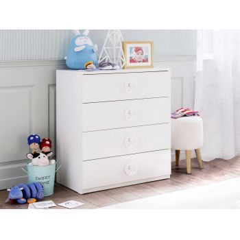Dulap, Çilek, Baby Cotton Sl Dresser, 77x80x41 cm, Multicolor