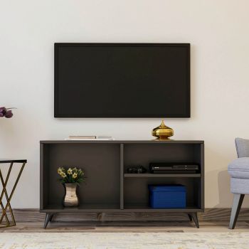 Comoda TV, Kalune Design, Zisino, 100x54x35 cm, Antracit