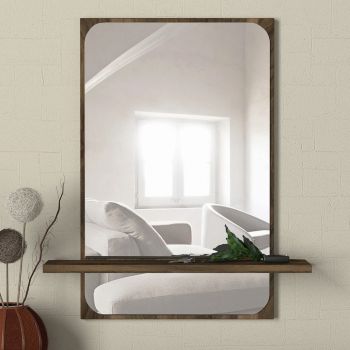 Oglinda decorativa, Tera Home, Ekol, 45x70x12 cm, PAL, Maro