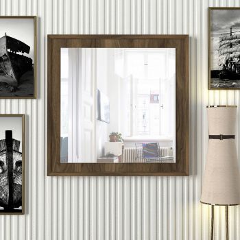 Oglinda decorativa, Tera Home, Oscar, 61.2x61.2 cm, PAL, Maro