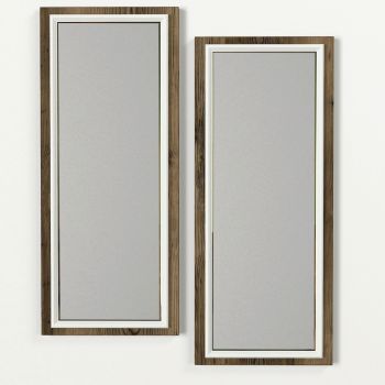 Oglinda decorativa, Tera Home, Sansa, 29.5x70x1.8 cm, PAL, Maro