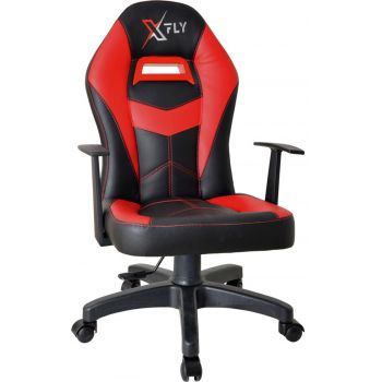 Scaun de birou, Seatix, XFly Machete, 60x113x43 cm, Poliuretan, Roșu/Negru