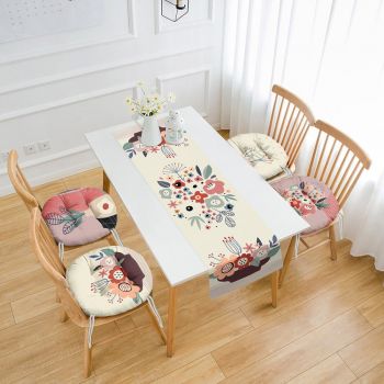 Set 4 perne de scaun și napron 45x140 cm – Mila Home