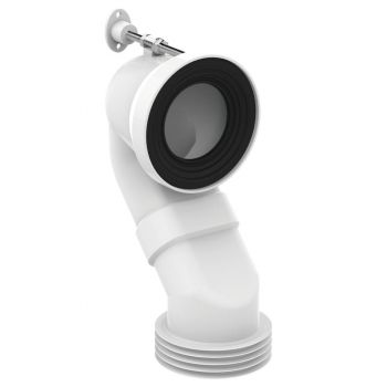 Cot scurgere verticala Ideal Standard pentru vase wc, 210 mm, alb - T682067