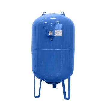Vas expansiune pentru hidrofor Fornello 300 litri, vertical, cu picioare si manometru, culoare albastru, presiune maxima 10 bar, membrana EPDM