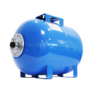 Vas expansiune pentru hidrofor Fornello 50 litri, orizontal, culoare albastru, presiune maxima 10 bar, membrana EPDM