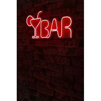 Decoratiune luminoasa LED, Bar, Benzi flexibile de neon, DC 12 V, Rosu