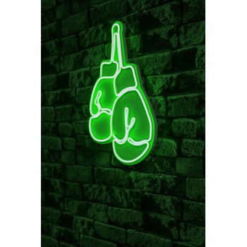 Decoratiune luminoasa LED, Boxer, Benzi flexibile de neon, DC 12 V, Verde