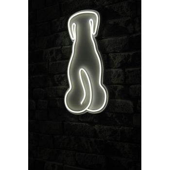Decoratiune luminoasa LED, Doggy, Benzi flexibile de neon, DC 12 V, Alb