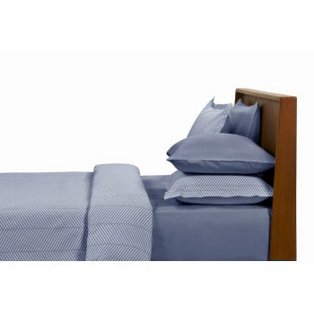 Set 2 fete de perna, Chevron (50 x 70) - Blue, L'appartement , Bumbac