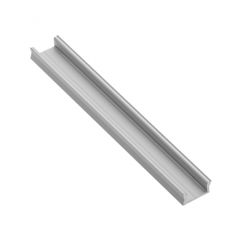 Capac pentru profil pentru benzi cu LED-uri GLAX Mini Silver, aluminiu 2 m, argintiu