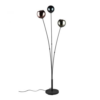 Lampadar negru lucios (înălțime 150 cm) Sheldon – Trio