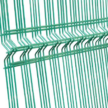 Panou gard bordurat zincat, plastifiat, verde, RAL 6005, 1500 x 2000 mm