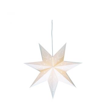 Decorațiune luminoasă albă ø 45 cm cu model de Crăciun Saturnus – Markslöjd