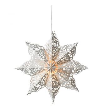 Decorațiune luminoasă albă ø 70 cm cu model de Crăciun Hall – Markslöjd