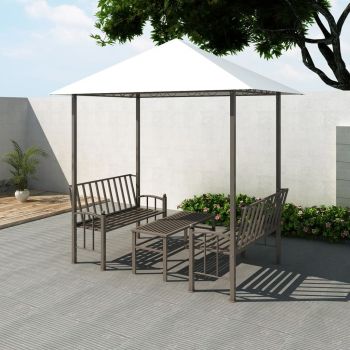 Pavilion de grădină cu masă și bănci 25x15x24 m