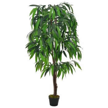 Arbore de mango artificial cu ghiveci 140 cm verde