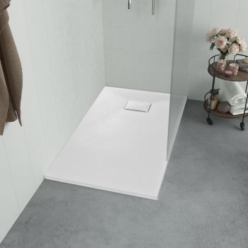 Cădiță de duș alb 90 x 80 cm SMC