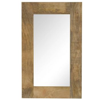 Oglindă lemn masiv de mango 50 x 80 cm