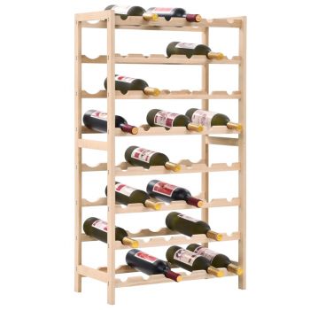 Suport sticle de vin lemn de cedru 575 x 28 x 102 cm