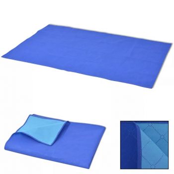 Pătură pentru picnic albastru și bleu 100 x 150 cm