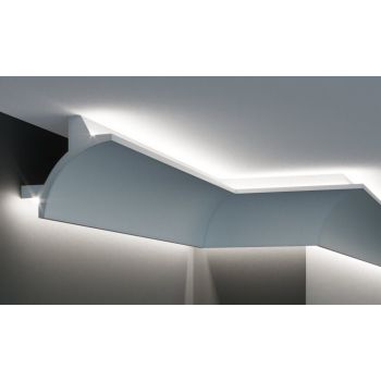 Profil pentru banda LED din poliuretan Flexibil KF706F - 11.5x11.5x200 cm