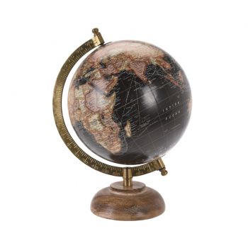Glob pamantesc decorativ Earth texture v2, 6x24 cm, lemn de mango