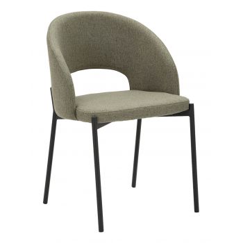 Set 2 scaune, Helsinki, Mauro Ferretti, 51 x 53 x 80 cm, placaj/metal/textil, verde/negru