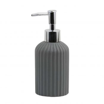 Dozator sapun lichid cu pompa Lavado, Jotta, 7x7x17 cm, ceramica, gri