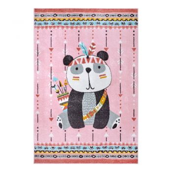 Covor pentru copii roz 160x235 cm Panda – Hanse Home