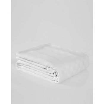 Cuvertură albă din bumbac pentru pat dublu 200x230 cm Plain – Mijolnir