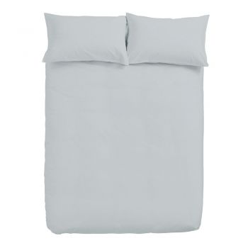 Lenjerie de pat gri pentru pat de o persoană 135x200 cm – Bianca